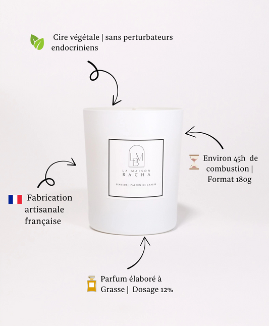 Bougie parfumée | Senteur Jasmin | L'élégance d’un jardin en fleurs LA MAISON BACHA