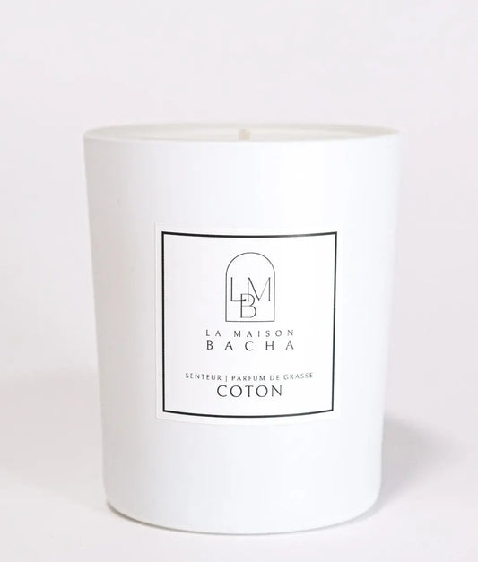 Bougie parfumée | Senteur Coton | Cocooning et Tendresse - LAMAISONBACHA