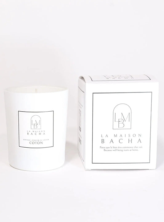 Bougie parfumée | Senteur Coton | Cocooning et Tendresse - LAMAISONBACHA