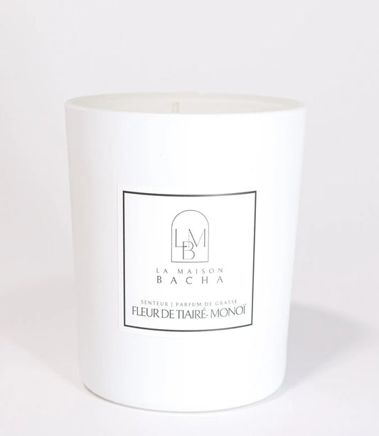 Bougie parfumée | Senteur Fleur de Tiaré & Monoï | L'Exotisme à l'état pur - LAMAISONBACHA