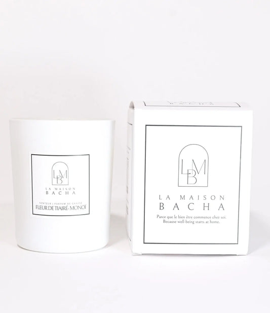 Bougie parfumée | Senteur Fleur de Tiaré & Monoï | L'Exotisme à l'état pur - LAMAISONBACHA