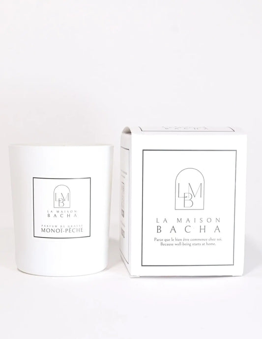 Bougie parfumée | Senteur Monoï Pêche | Soleil et Douceur Gourmande 